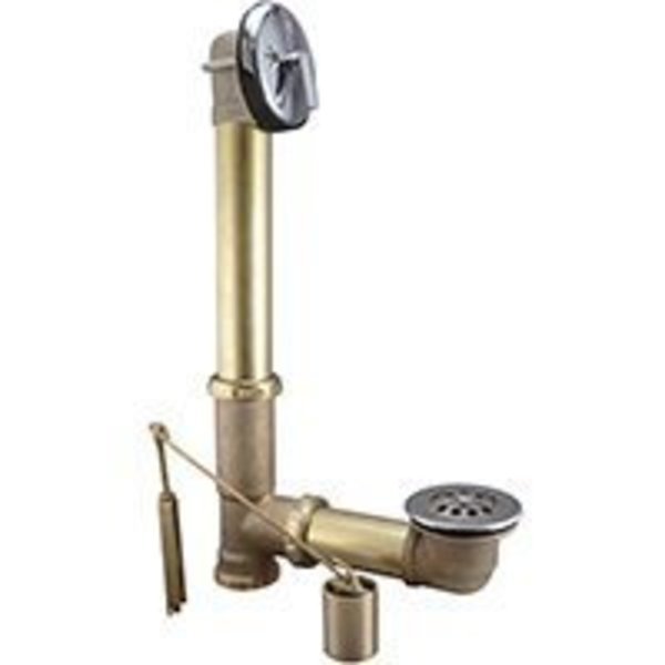 Keeney 606RB Bath Drain Assembly, Brass, Chrome, For Built in Tubs, Plumb Pak, Mfr#: 606RB